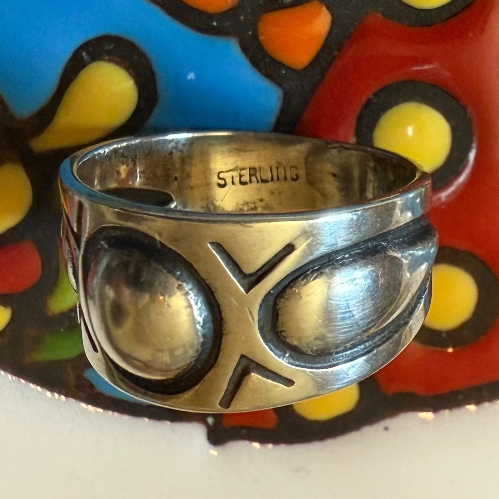 Native American Sterling 
Silver Ring Sz 7.25